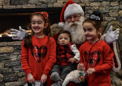 Great photo opportunity with Santa